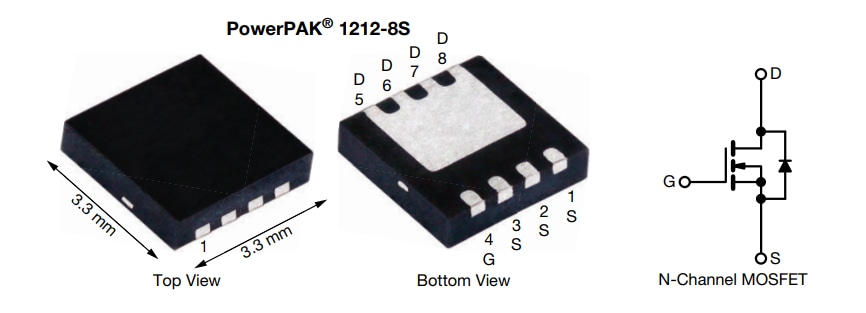 Application Circuit Diagram - Vishay / Siliconix SiSS52DN & SiSS54DN N-Ch TrenchFET® Gen V MOSFETs